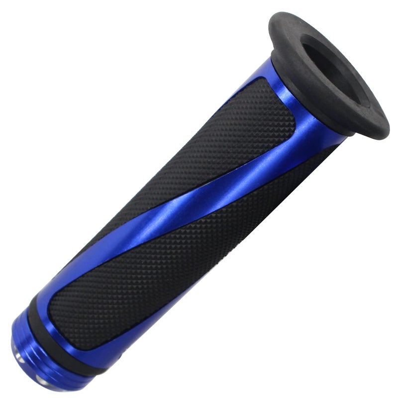 amavoler Universal Motorcycle Handlebar Grips Fits for Motorcycles with 7/8"" Left Grip and 1"" Right (Blue) - Image 4